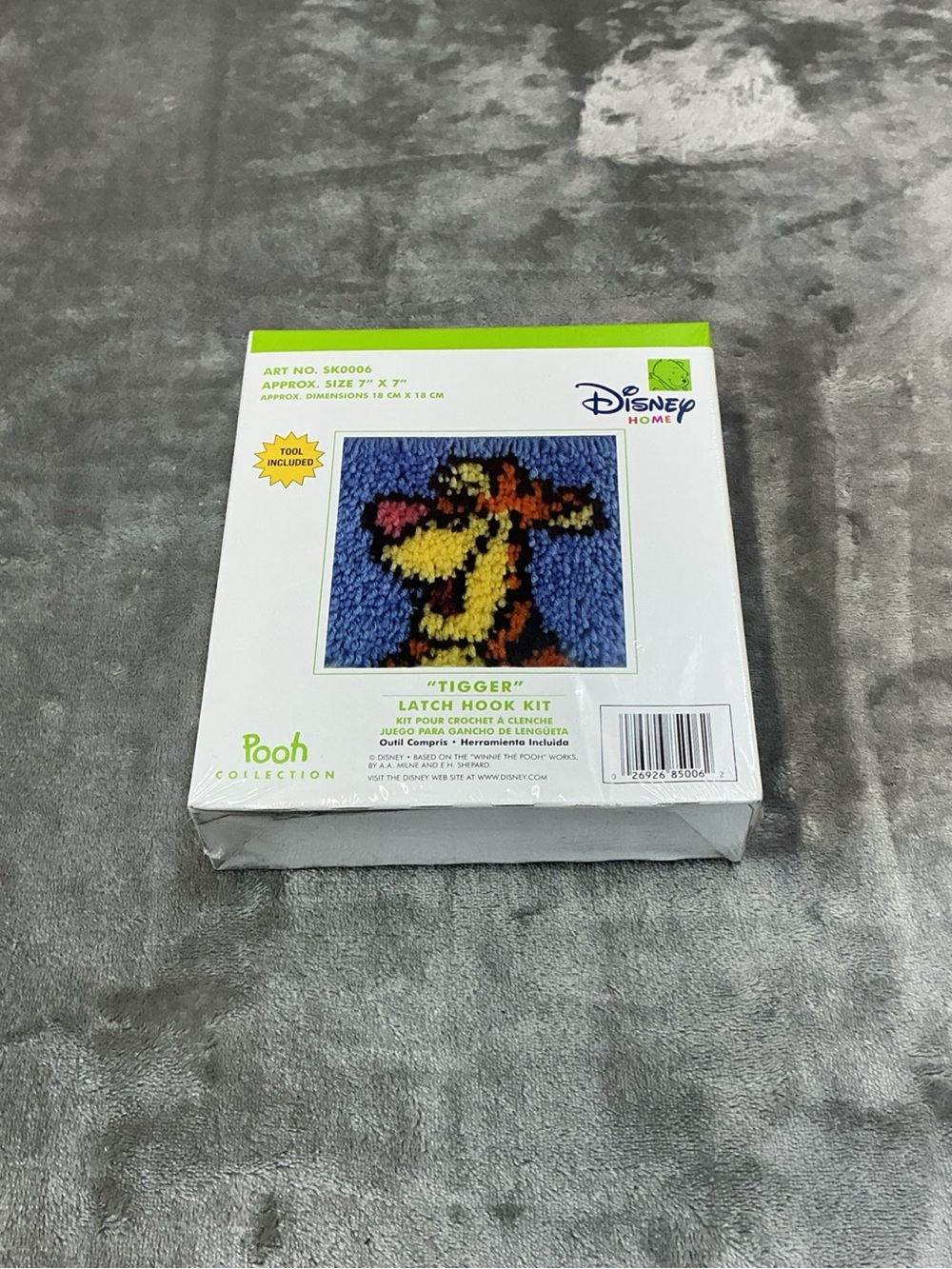 Vintage Disney Home Tigger Latch Hook Kit Pooh Collection Art# SK0006 Sealed USA
